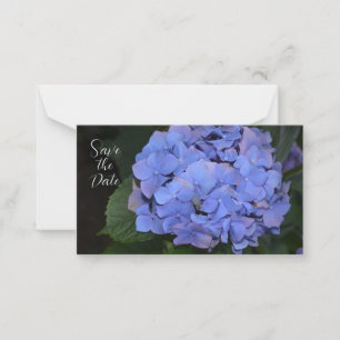 Rustikale Lila Hydrangea makrophylla Mitteilungskarte