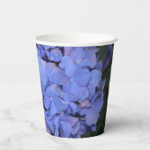 Rustikale Lila Hydrangea makrophylla Pappbecher (Rückseite)