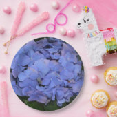 Rustikale Lila Hydrangea makrophylla Pappteller (Party)