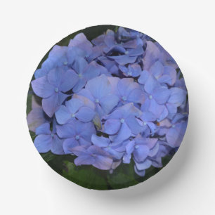 Rustikale Lila Hydrangea makrophylla Pappteller
