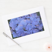 Rustikale Lila Hydrangea makrophylla Rechteckiger Aufkleber (Umschlag)