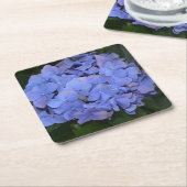 Rustikale Lila Hydrangea makrophylla Rechteckiger Pappuntersetzer (angewinkelt)