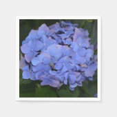 Rustikale Lila Hydrangea makrophylla Serviette (Vorderseite)