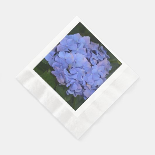 Rustikale Lila Hydrangea makrophylla Serviette (Ecke)