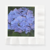 Rustikale Lila Hydrangea makrophylla Serviette (Vorderseite)