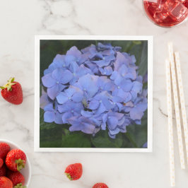 Rustikale Lila Hydrangea makrophylla Serviette