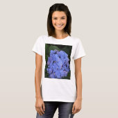 Rustikale Lila Hydrangea makrophylla T-Shirt (Vorne ganz)