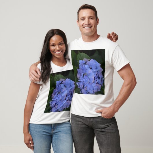Rustikale Lila Hydrangea Makrophylla T - Shirt (Unisex)
