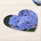Rustikale Lila Hydrangea makrophylla Untersetzer (angewinkelt)