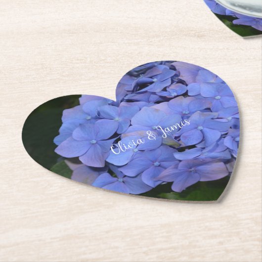 Rustikale Lila Hydrangea makrophylla Untersetzer (angewinkelt)