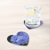 Rustikale Lila Hydrangea makrophylla Untersetzer (Vor Ort)