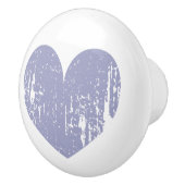 Rustikale lila Liebe Herztür oder Schublade ziehen Keramikknauf (Rechts)