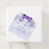 Rustikale Lila Lilac Butterflies Babydusche Geschenkanhänger (Beispiel)