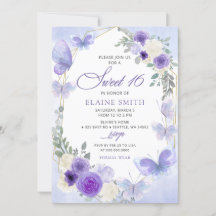 Rustikale Lila Lilac-Schmetterlinge Süß 16