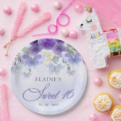 Rustikale Lila Lilac-Schmetterlinge Süß 16 Pappteller (Party)