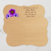 Rustikale Lila Mason Jar Bridal Dusche Einladung (Vorne/Hinten)