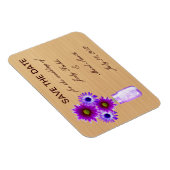 Rustikale Lila Mason Jar speichern das Date Magnet (Rechte Seite)