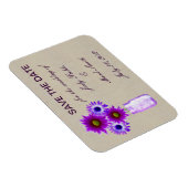 Rustikale Lila Mason Jar speichern das Date Magnet (Rechte Seite)
