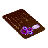 Rustikale Lila Mason Jar speichern das Date Magnet (Rechte Seite)