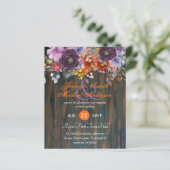 Rustikale Lila Orangefarbene Blumenzwiebeln (Stehend Vorderseite)