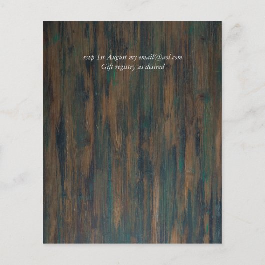 Rustikale Lila Orangefarbene Blumenzwiebeln (Rückseite)