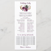 Rustikale Lila Pflaumenpanzer Programm (Rückseite)