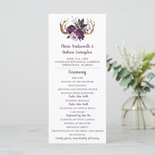 Rustikale Lila Pflaumenpanzer Programm (Stehend Vorderseite)