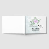 Rustikale Lila Rose Eucalyptus Bat Mitzvah Guest B Gästebuch (Voll)