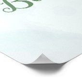 Rustikale Lila Rose Eukalyptus-Blätter Geschlechts Poster (Ecke)