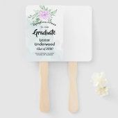 Rustikale Lila Rose Eukalyptus Grüne Abschluss Fächer (Vorne und Hinten)