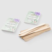 Rustikale Lila Rose Floral Eucalyptus Boho Wedding Fächer (Non-assembled)