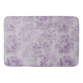 rustikale lila, Shabby Chic, blasse Lavendelfloral Badematte (Vorderseite)