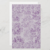 rustikale lila, Shabby Chic, blasse Lavendelfloral Briefpapier (Vorne/Hinten)