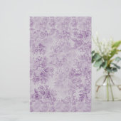 rustikale lila, Shabby Chic, blasse Lavendelfloral Briefpapier (Stehend Vorderseite)