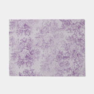rustikale lila, Shabby Chic, blasse Lavendelfloral Fußmatte