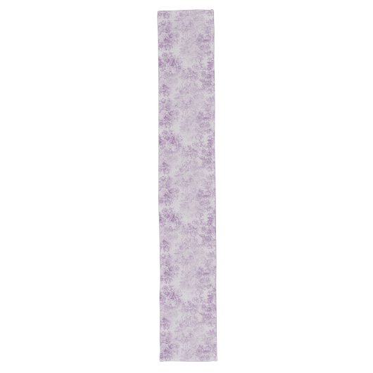 rustikale lila, Shabby Chic, blasse Lavendelfloral Großer Tischläufer (Vorderseite)