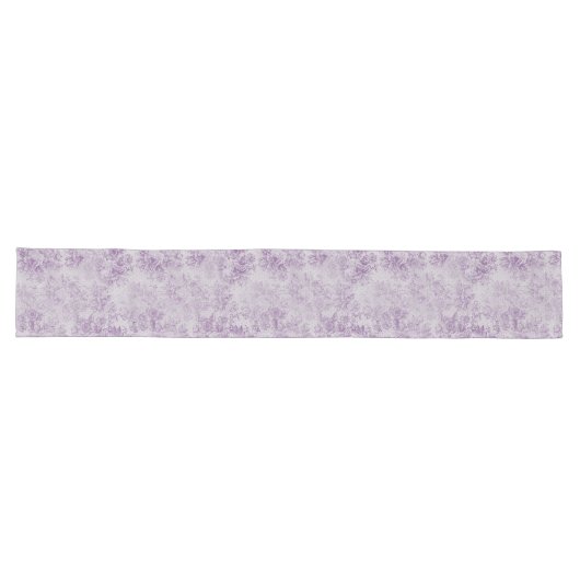 rustikale lila, Shabby Chic, blasse Lavendelfloral Großer Tischläufer (Horizontal)