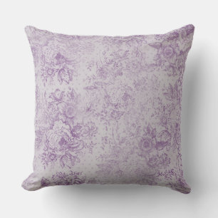 rustikale lila, Shabby Chic, blasse Lavendelfloral Kissen