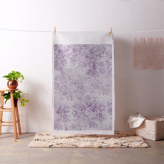 rustikale lila, Shabby Chic, blasse Lavendelfloral Stoff (Beispiel)