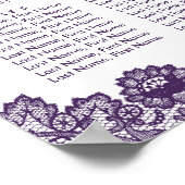 Rustikale Lila Sonnenblume Hochzeitskarte 8 Poster (Ecke)