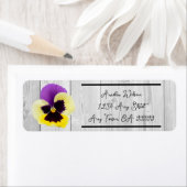 Rustikale Lila und gelbe Pansage (Insitu)