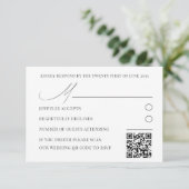 Rustikale Lila Wasserfarbenblütenhochzeit RSVP (Stehend Vorderseite)