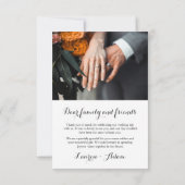 Rustikale Lila Wasserfarbenblütenhochzeit Vielen D Dankeskarte (Rückseite)