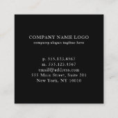 Rustikale Lila Weine Textur Beruflich Quadratische Visitenkarte (Rückseite)