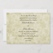 rustikale lila Winterhochzeit Einladungskarten (Rückseite)