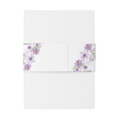 Rustikale Lilac Floral Wedding Einladung Bauchband Einladungsbanderole (Rückseitenbeispiel)