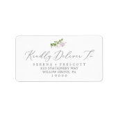 Rustikale Lilac UAWG Address Labels Adressaufkleber (Vorne)