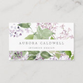 Rustikale Lilac-Visitenkarte Visitenkarte (Vorderseite)