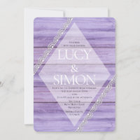 Rustikale Lilac Wood & Lace Country Style Wedding