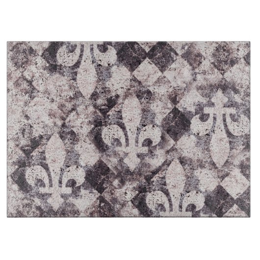 rustikale Lilie auf Diamanten Schneidebrett (Vorderseite)